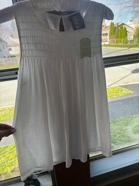 NWT-Anthropologie Dolan‎ Left Coast Collection Pleated Swing Top. Size XXS